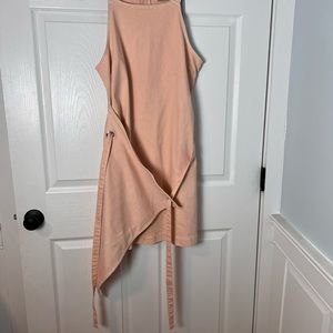 Holding Horses Anthropologie Pink Regatta Apron Wrap Dress